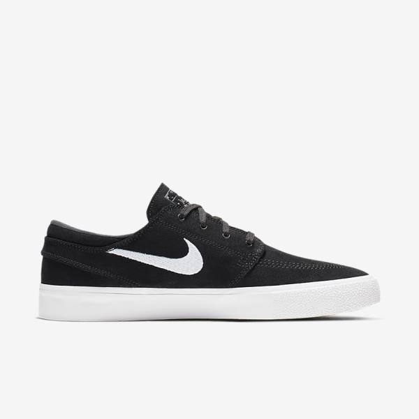 Nike SB Zoom Stefan Janoski RM Men's Skate Shoes Black / Grey / Light Brown / White | NK047HOS