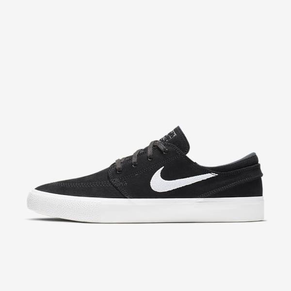 Nike SB Zoom Stefan Janoski RM Men\'s Skate Shoes Black / Grey / Light Brown / White | NK047HOS