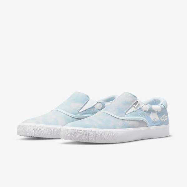 Nike SB Zoom Verona Slip x Rayssa Leal Kids' Skate Shoes Blue / White / Blue | NK189NSV