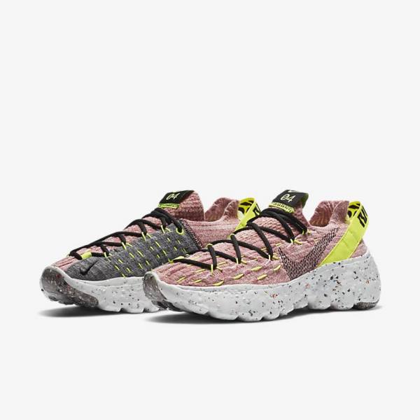 Nike Space Hippie 04 Women's Sneakers Lemon / Light Pink / Black | NK024BHV