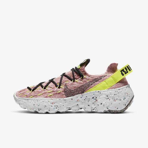 Nike Space Hippie 04 Women\'s Sneakers Lemon / Light Pink / Black | NK024BHV