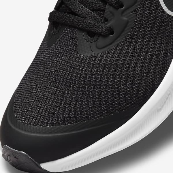 Nike Star Runner 3 Older Road Kids' Running Shoes Black / Dark Grey | NK179LAW