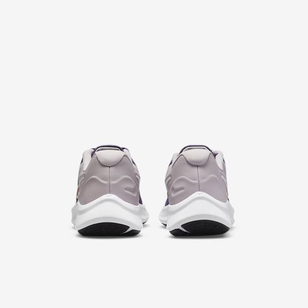 Nike Star Runner 3 Older Road Kids' Running Shoes Purple / Grey / Metal Red Brown | NK682DKU