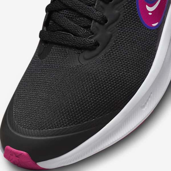 Nike Star Runner 3 SE Older Road Kids' Running Shoes Black / Pink | NK176FUM