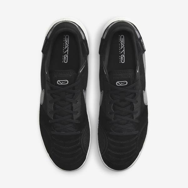 Nike Streetgato Men's Football Shoes Black / White | NK314DIX