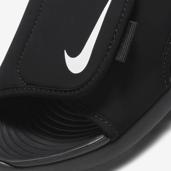 Nike Sunray Adjust 5 V2 Younger and Older Kids' Sandals Black / White | NK806HWO