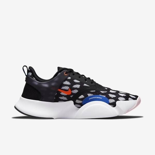 Nike SuperRep Go 2 Men's Training Shoes Black / White / Blue / Yellow | NK098SOZ