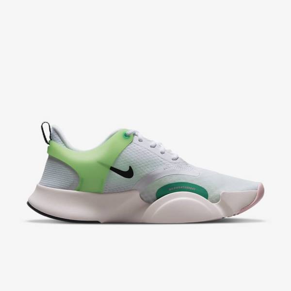 Nike SuperRep Go 2 Women's Training Shoes White / Green / Light Pink / Black | NK041LCD