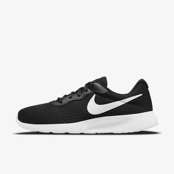 Nike Tanjun Men\'s Sneakers Black / White | NK843ITY