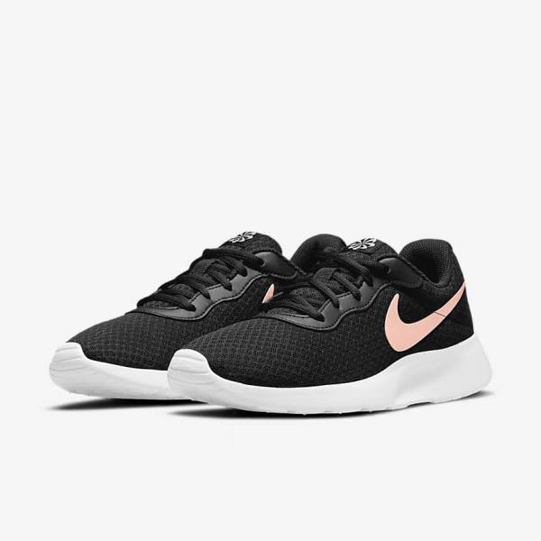 Nike Tanjun Women's Sneakers Black / White / Metal Red Brown | NK941IQV