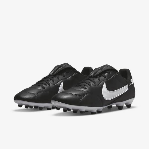 Nike The Premier 3 FG Firm-Grounds Men's Football Shoes Black / White | NK452NUL