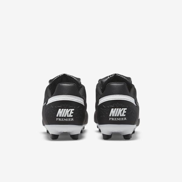 Nike The Premier 3 FG Firm-Grounds Men's Football Shoes Black / White | NK452NUL