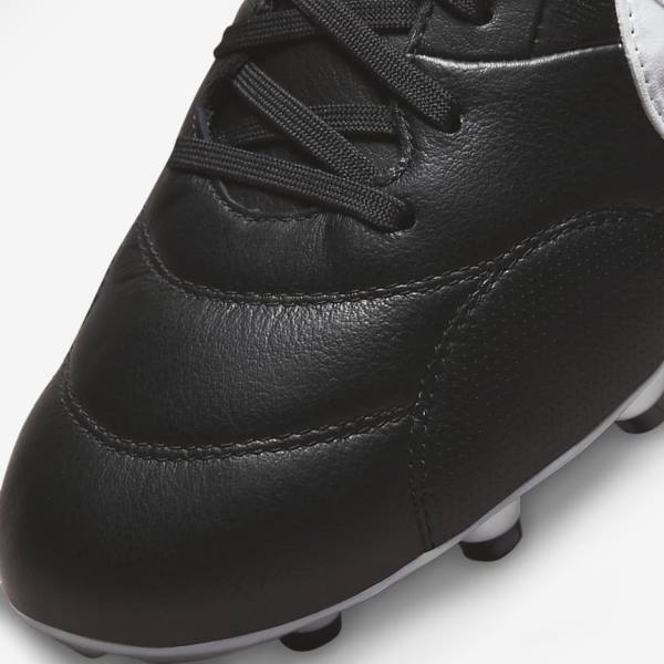 Nike The Premier 3 FG Firm-Grounds Men's Football Shoes Black / White | NK452NUL