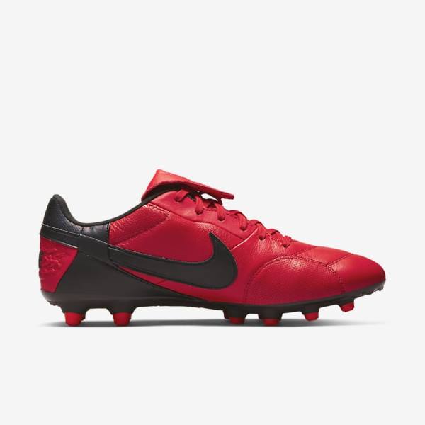 Nike The Premier 3 FG Firm-Grounds Men's Football Shoes Red / Black | NK783RWI