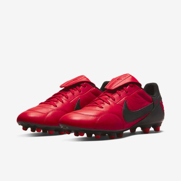 Nike The Premier 3 FG Firm-Grounds Men's Football Shoes Red / Black | NK783RWI