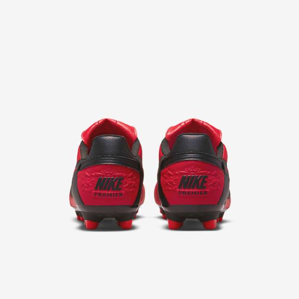 Nike The Premier 3 FG Firm-Grounds Men's Football Shoes Red / Black | NK783RWI