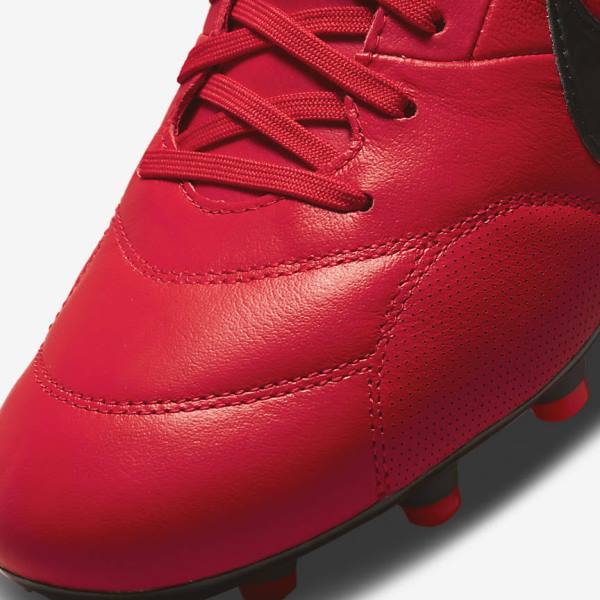 Nike The Premier 3 FG Firm-Grounds Men's Football Shoes Red / Black | NK783RWI