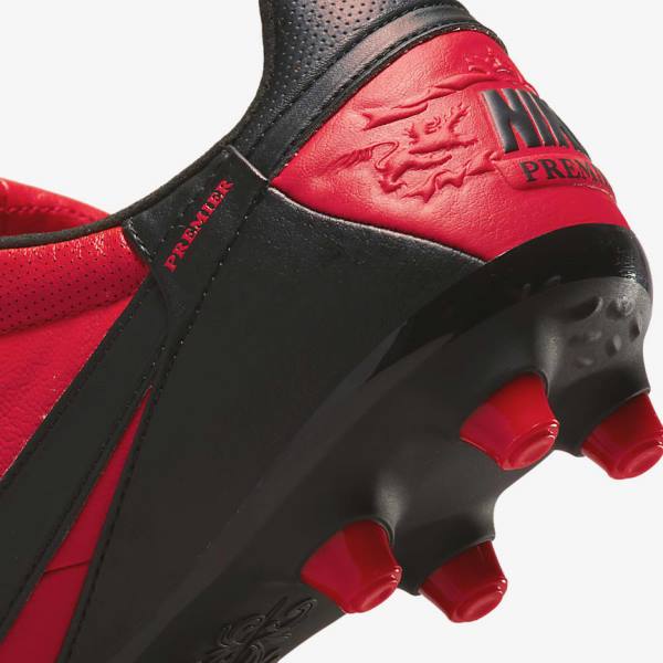 Nike The Premier 3 FG Firm-Grounds Men's Football Shoes Red / Black | NK783RWI