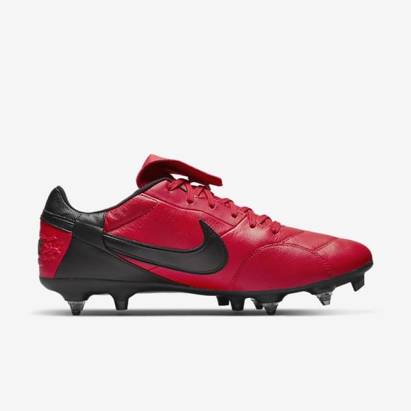 Nike The Premier 3 SG-PRO Anti-Clog Traction Soft-Ground Men's Football Shoes Red / Black | NK130BQS