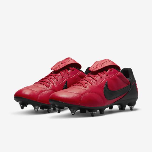 Nike The Premier 3 SG-PRO Anti-Clog Traction Soft-Ground Men's Football Shoes Red / Black | NK130BQS