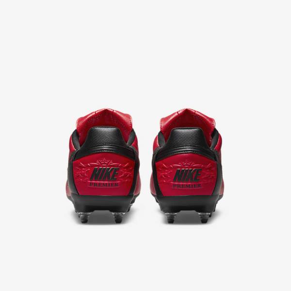 Nike The Premier 3 SG-PRO Anti-Clog Traction Soft-Ground Men's Football Shoes Red / Black | NK130BQS