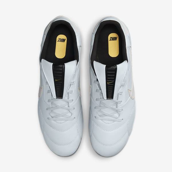 Nike The Premier 3 SG-PRO Anti-Clog Traction Soft-Ground Men's Football Shoes Platinum / Black / Metal Gold / White | NK413ZAY