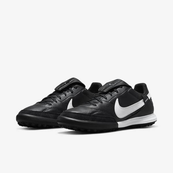 Nike The Premier 3 TF Artificial-Turf Men's Football Shoes Black / White | NK249ZTJ