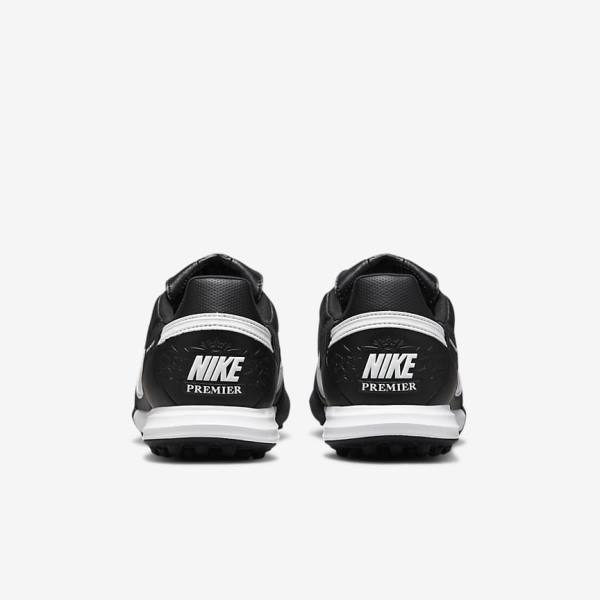 Nike The Premier 3 TF Artificial-Turf Men's Football Shoes Black / White | NK249ZTJ