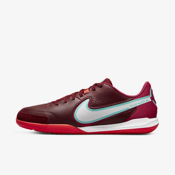 Nike Tiempo Legend 9 Academy IC Indoor-Court Women\'s Football Shoes Red / Light Red / White | NK245VAY