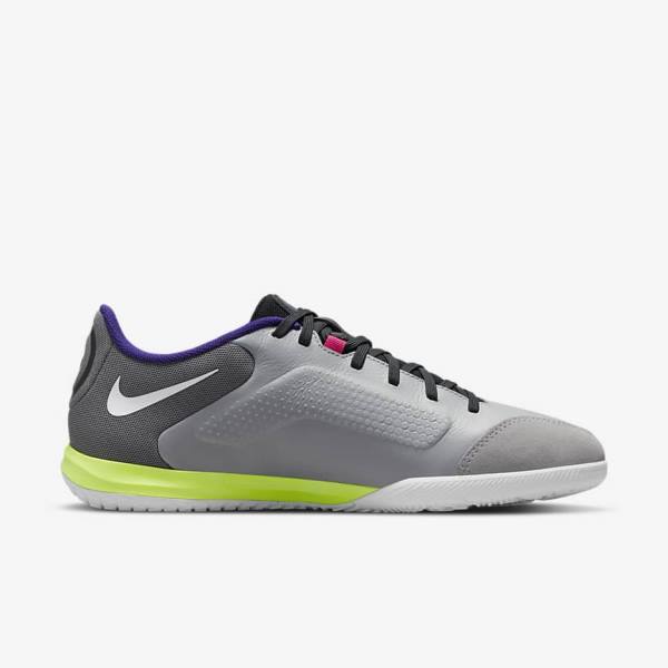 Nike Tiempo Legend 9 Academy IC Indoor-Court Men's Football Shoes Light Grey / White | NK547KYH