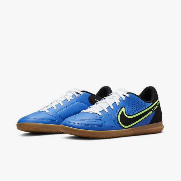 Nike Tiempo Legend 9 Club IC Indoor-Court Men's Football Shoes Light Blue / Light Green / Brown / Black | NK378HOW