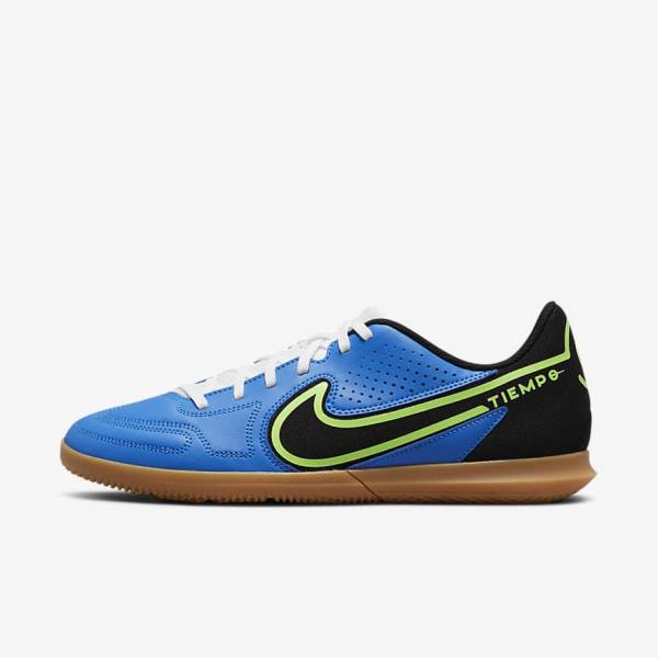 Nike Tiempo Legend 9 Club IC Indoor-Court Men\'s Football Shoes Light Blue / Light Green / Brown / Black | NK378HOW