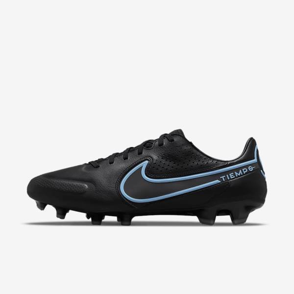 Nike Tiempo Legend 9 Pro FG Firm-Ground Women\'s Football Shoes Black / Grey | NK372VBT