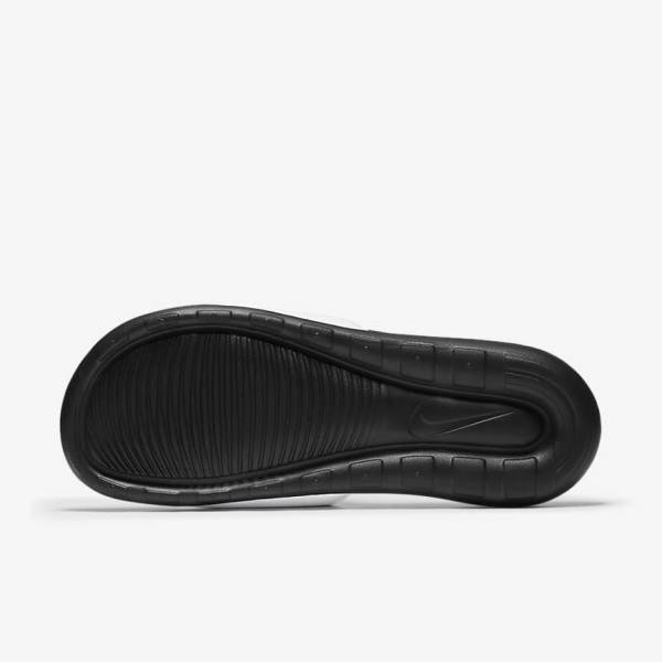 Nike Victori One Men's Slides Black / White | NK581QYU