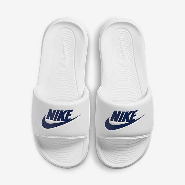 Nike Victori One Men's Slides White / Royal | NK862DZB