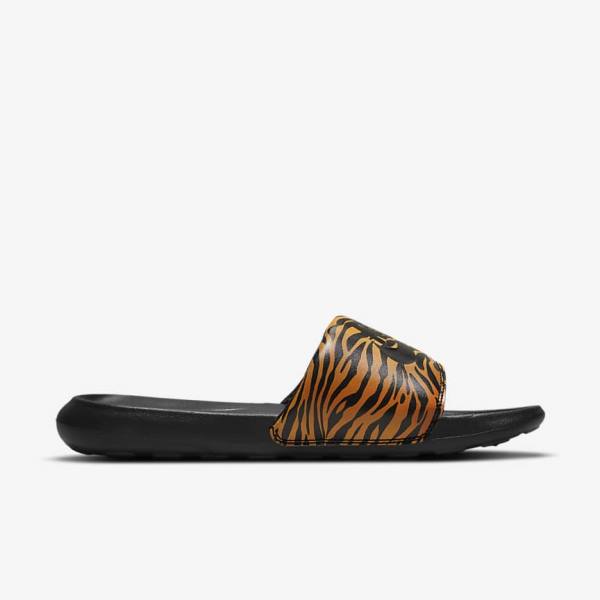 Nike Victori One Print Women's Slides Black | NK042DNZ