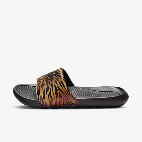 Nike Victori One Print Women\'s Slides Black | NK042DNZ