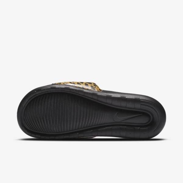 Nike Victori One Print Women's Slides Black / White | NK709BYJ