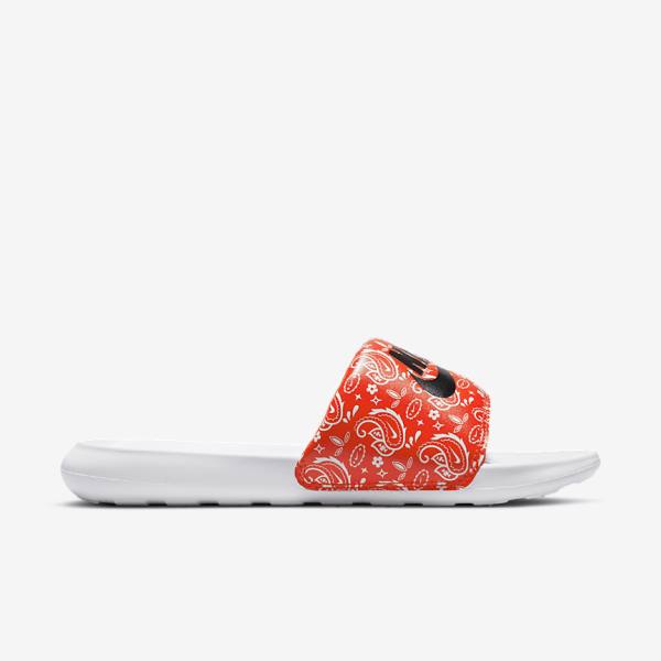 Nike Victori One Print Women's Slides Orange / White / Black | NK897EOD