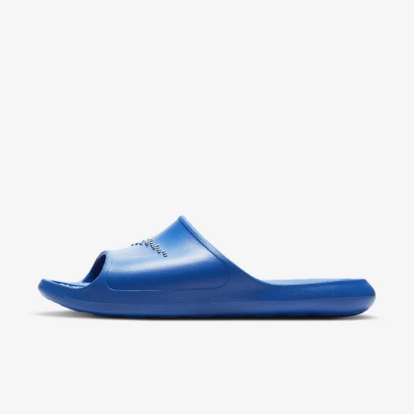 Nike Victori One Shower Men\'s Slides Royal / Royal / White | NK526IXA