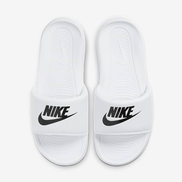 Nike Victori One Women's Slides White / Black | NK185QHI