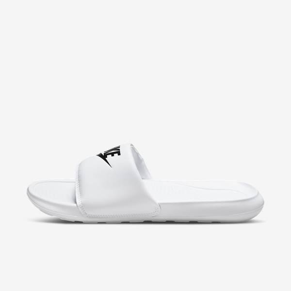 Nike Victori One Women\'s Slides White / Black | NK185QHI