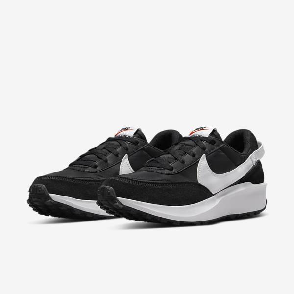 Nike Waffle Debut Women's Sneakers Black / Orange / White | NK038KUE