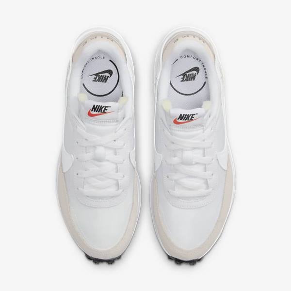 Nike Waffle Debut Women's Sneakers White / Black / Orange | NK840NIM