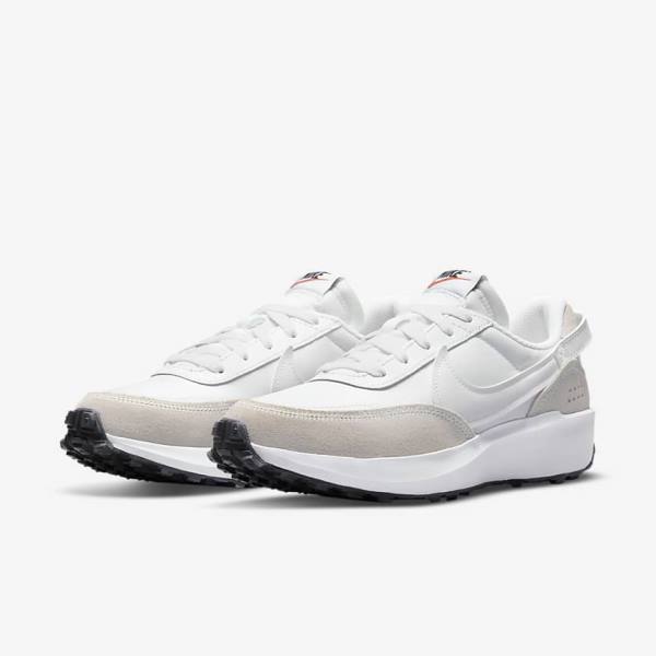 Nike Waffle Debut Women's Sneakers White / Black / Orange | NK840NIM