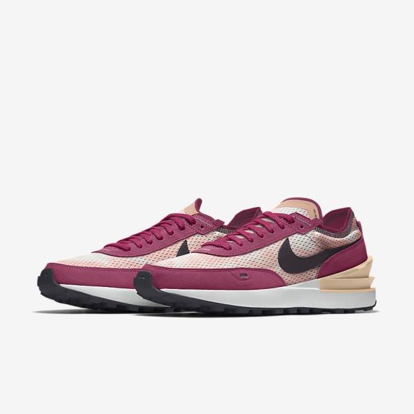 Nike Waffle One By You Custom Women's Sneakers Multicolor | NK812JPE