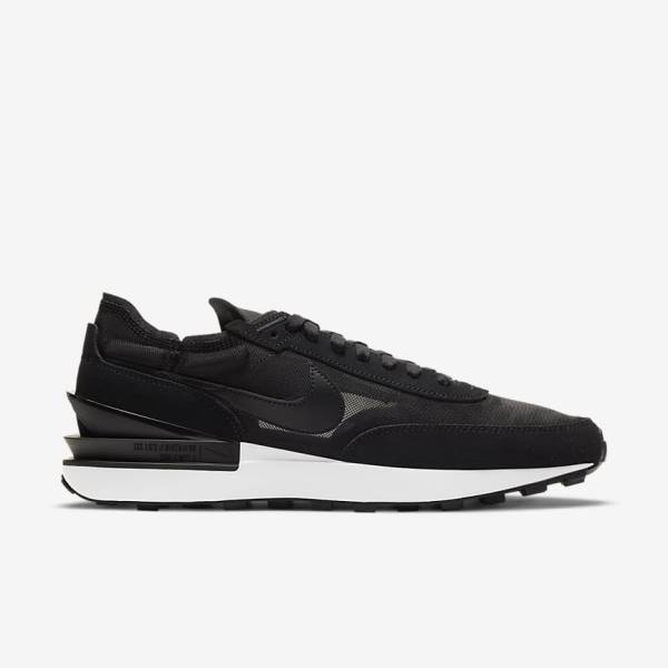 Nike Waffle One Men's Sneakers Black / White / Orange / Black | NK714OVT