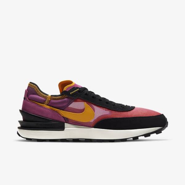 Nike Waffle One Men's Sneakers Fuchsia / Black / Gold | NK762DSW