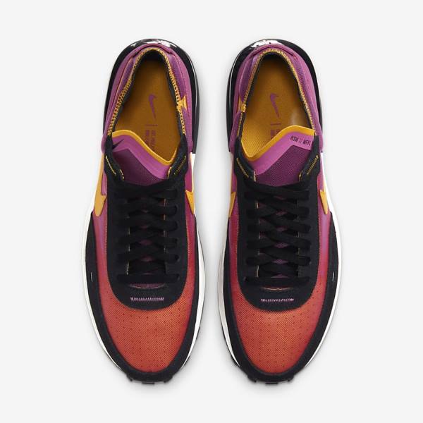 Nike Waffle One Men's Sneakers Fuchsia / Black / Gold | NK762DSW