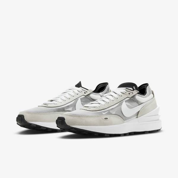 Nike Waffle One Men's Sneakers White / Black / Orange | NK956NAF